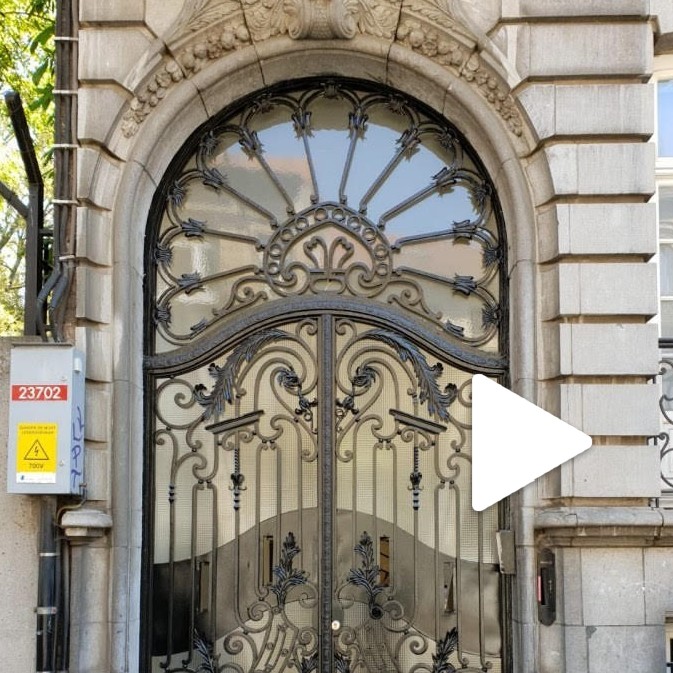 Porte d’entrée en fer forgé