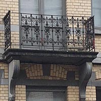 Balcony(s) wrought & cast iron