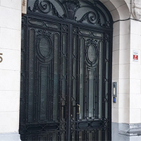 Metal front door